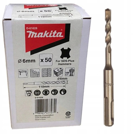 Makita D-61628 SDS-Plus Vŕtačka Widia 6x110 mm