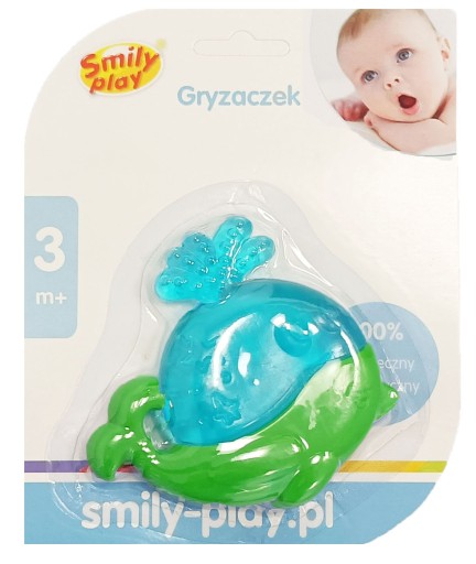 SMILY PLAY Bezpečné vodné hryzátko, ktoré upokojuje ďasná