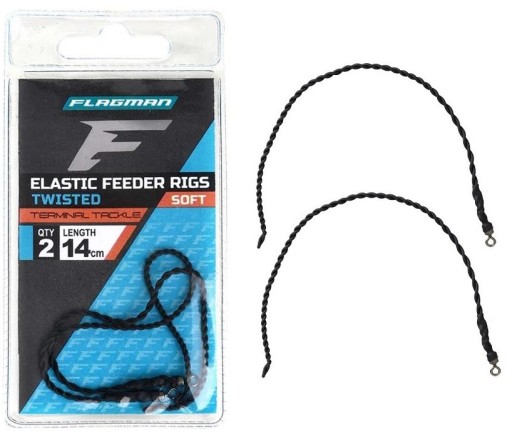 FLAGMAN vinutý gumový tlmič ELASTIC FEEDER RIG 14cm 2ks