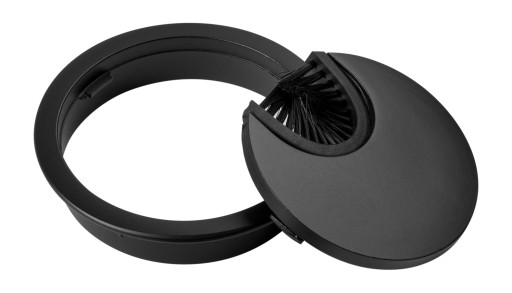 Okrúhla káblová priechodka, priemer 60 mm, matná čierna - KD-60 AMIX
