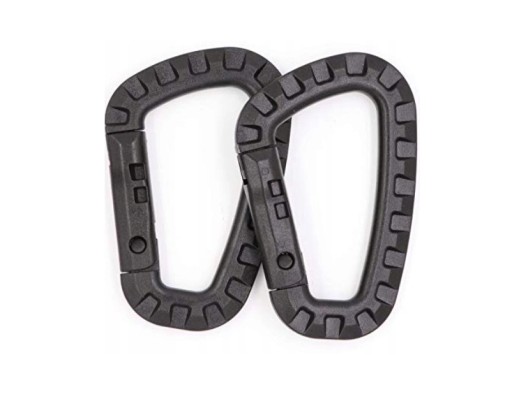 KARABÍNOVÝ HÁK D-RING HÁČIK EDC SURVIVAL KEYRING
