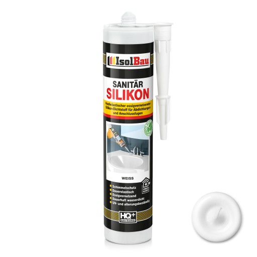 ISOLBAU Sanitárny silikón Biely 300 ml