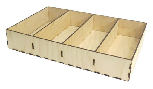 DEKOROVÁ KRABIČKA so 4 priehradkami 31,8x21,2x5,5cm PE36