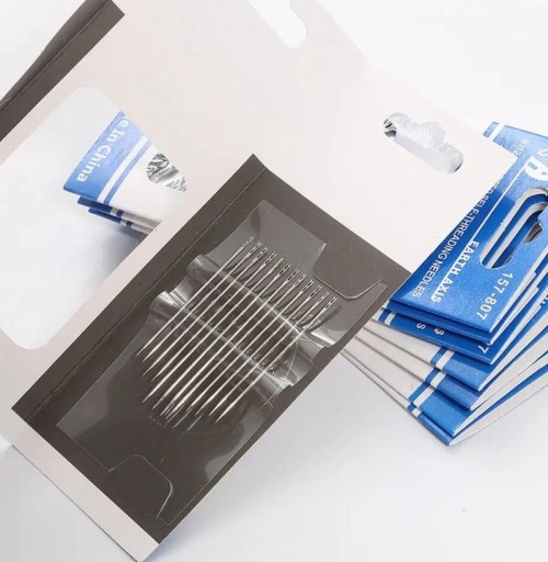 Samonavliekacie ihly na šitie EASY-THREAD HAND NEEDLE 12 kusov