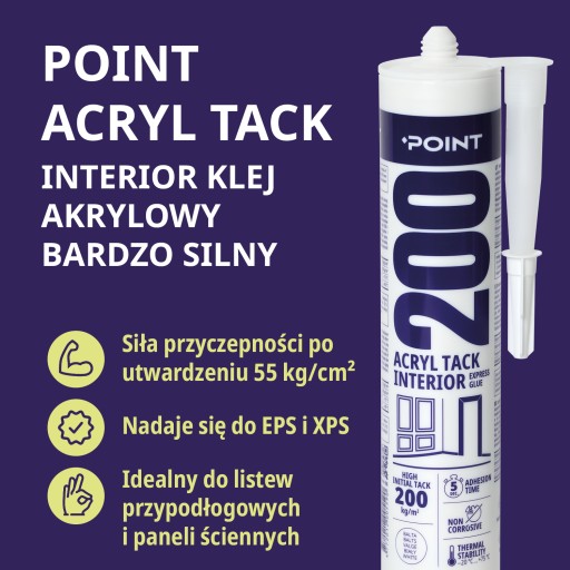 Montážne lepidlo na lišty, profily, panely, parapety, pevnosť 200 kg/m2, 300 ml