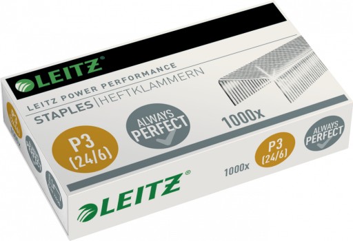 Leitz sponky pozinkované, 24/6, 1000 ks, 5570