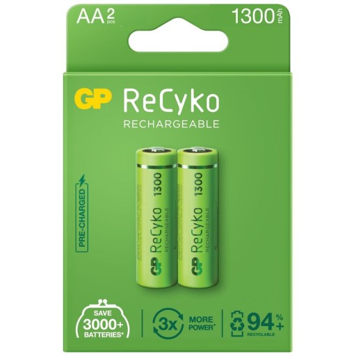 Batérie GP ReCyko 1300mAh R6 AA 2 ks.