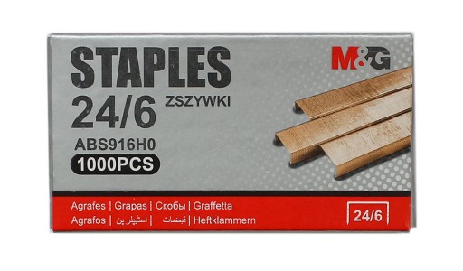 MEDENÉ SPONKY 24/6 1000 ks M&G