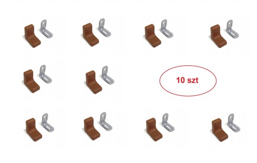 Nábytkový uholník orech 10 ks.