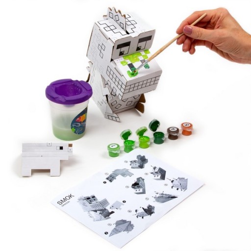KIDEA KREATÍVNA 3D FÓRKA MAĽOVANIE PODĽA ČÍSEL DRAK
