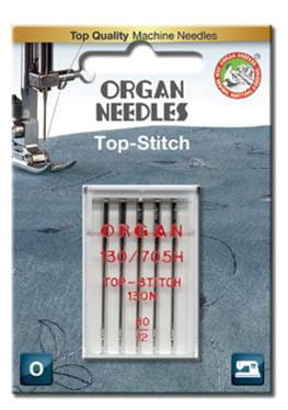 3126 Organ Top Stitch poloploché ihly, veľkosť 80