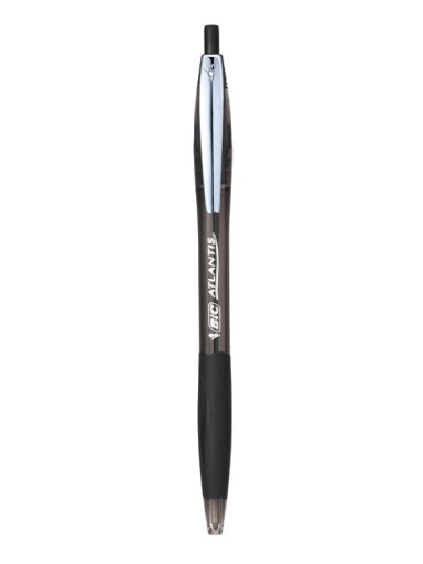 BIC Atlantis Soft zasúvacie guľôčkové pero čierne