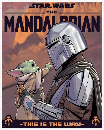 Plagát k filmu Star Wars Mandalorian 40x50 cm