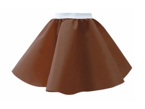 KVETOVANÁ SUKŇA, HNEDÝ KROJ, 35 cm