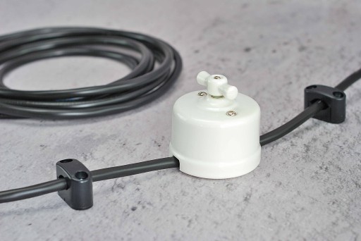 Čierny kábel, čierny povrchový kábel 3x1,5mm LOFT