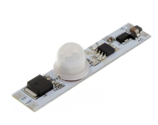PIR spínač s pohybovým senzorom pre LED pásiky pre profil 3,7V-24V 8A 100W