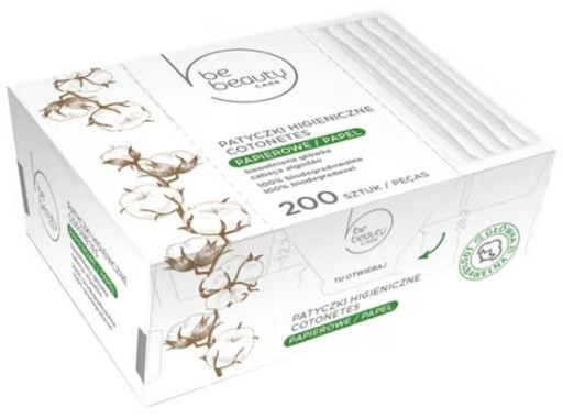 Papierové hygienické tyčinky Be Beauty 200 ks.