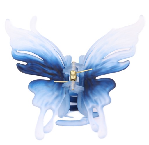 Ozdoby do vlasov veľká spona BUTTERFLY spona krabia čeľusť Modrá