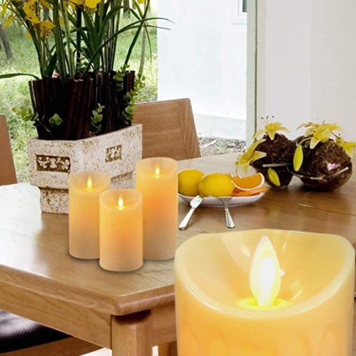 LED VLOŽKA SVIEČKY BLIKAJÚCI PLAMEŇ SVIEČKA VODEODOLNÁ + BATÉRIE 9,5 cm