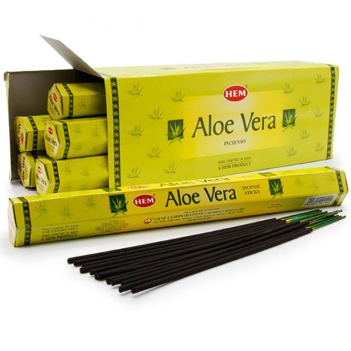 Indické vonné tyčinky Aloe Aroma Aloe Vera Aroma 20 ks HEM