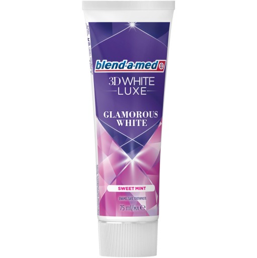 BLEND-A-MED 3D WHITE LUXE ZUBNÁ PASTA GLAMOROUS WHITE oslnivá biela