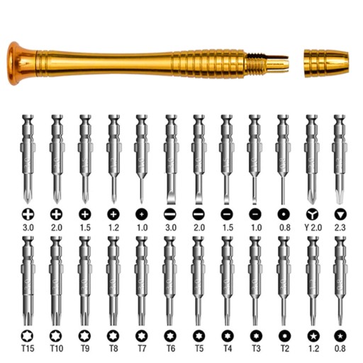 SADA PRESNÝCH SKRUTKOVAČOV 25v1 TORX SKRUTKOVAČOV MAGNETICKÉ BITTY
