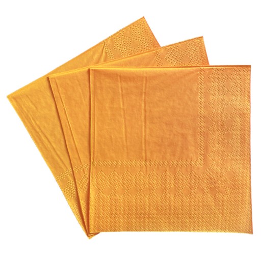 Oranžové narodeninové papierové obrúsky, 20 ks