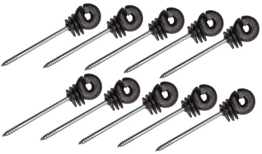 Izolátor pre elektrického ovčiaka, dlhý drevený kolík 130mm - 10 ks