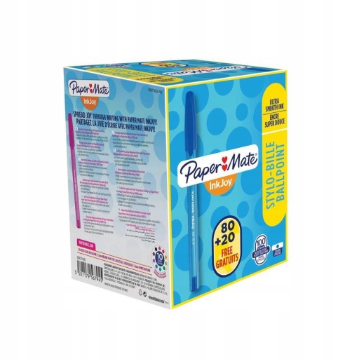 PAPERMATE INKJOY 100 1,0 mm M BLUE guľôčkové pero