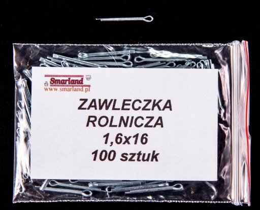 OHÝBACÍ ČEP, POĽNOHOSPODÁRSKY 1,6x16 ZN - 100 KS.
