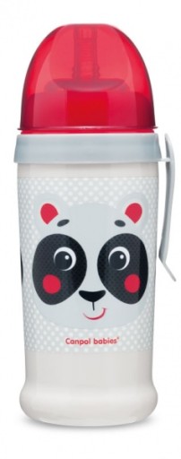 CANPOL Nerozlievacia fľaša so silikónovou hadičkou, 350 ml