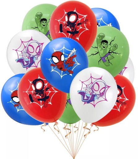 SET BALÓNOV SPIDEY HULK AVENGERS 8 ks