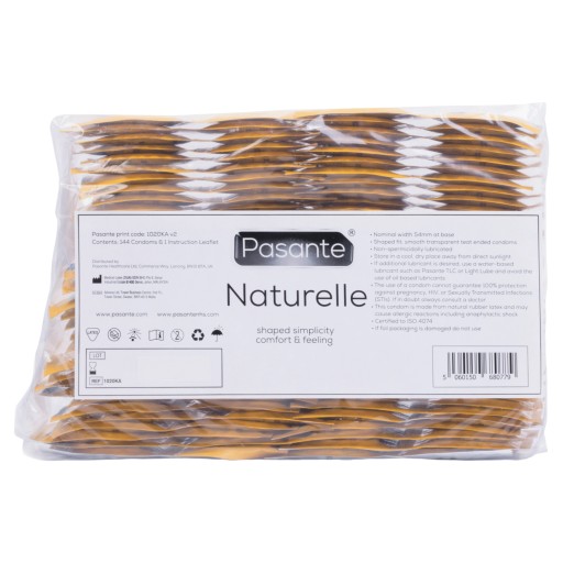 PASANTE NATURELLE kondóm so širokou špičkou, 1 kus, ochrana