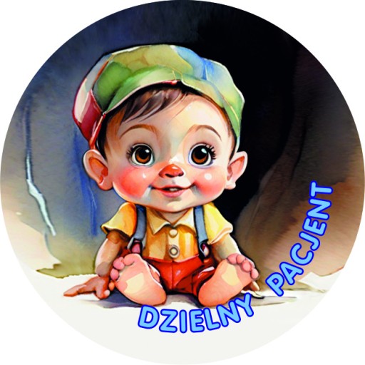Motivačné nálepky statočný pacient VEĽKÝ, SILNÝ 5 cm pre chlapcov 100 ks.