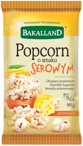 Bakalland syrový popcorn do mikrovlnky 90g x6