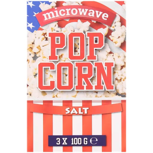 Popcorn slaný do mikrovlnnej rúry 3 x 100 g