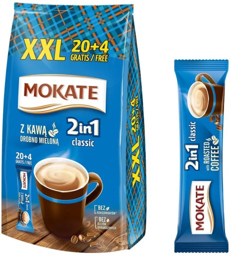 Coffee Drink Instantná káva jemne mletá 2v1 Classic 24 ks Mokate