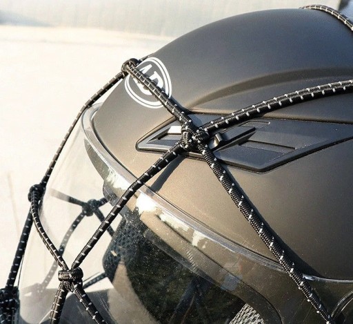 REFLEXNÁ SIEŤ NA BATOŽINU NA MOTOCYKL NA SEDADLO, HRUBÉ KOVOVÉ HÁČKY