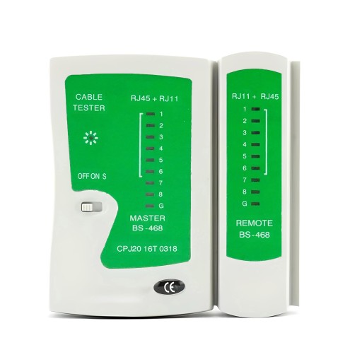TESTER SIEŤOVÝCH KÁBLOV RJ45 RJ11 LED