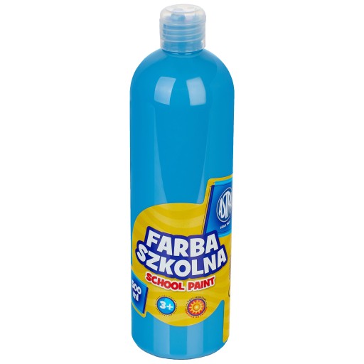 Svetlomodrá farba na školský plagát 500 ml ASTRA