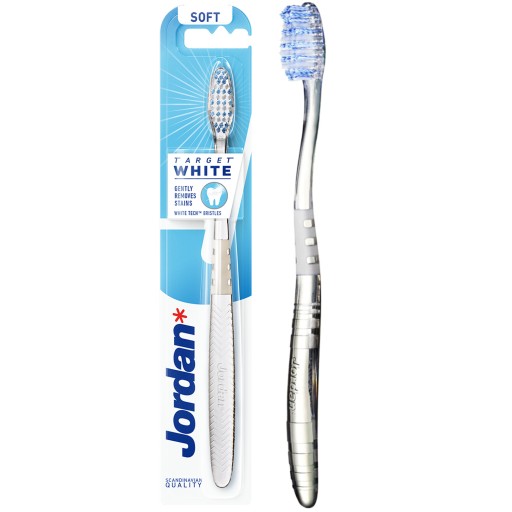 Jordan Target White Soft manuálna zubná kefka