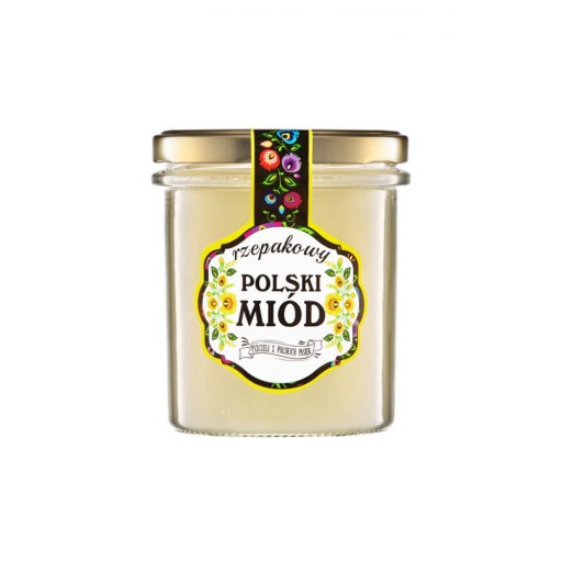 POĽSKÝ repkový nektárový med Mazurskie Miody 400g