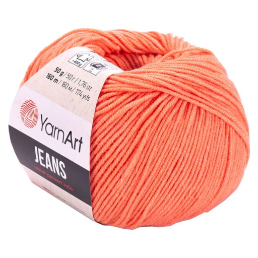 YarnArt Jeans 23 svetlo oranžová