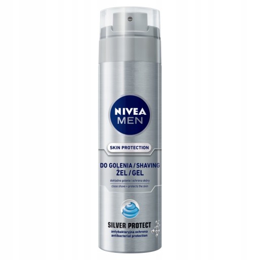 NIVEA MEN GÉL NA HOLENIE 200ML STRIEBORNÁ