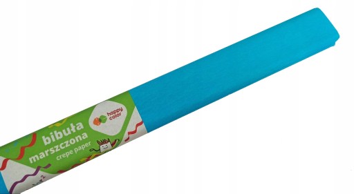 Krčený hodvábny papier 50*200 azúrovo modrý
