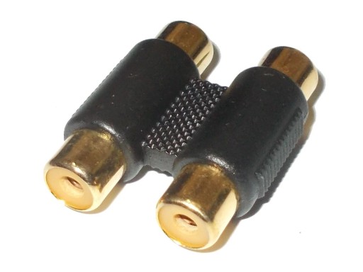 KONEKTOR HLADINOVÝ KONEKTOR RCA CINCH DVOJITÁ ZÁSUVKA x2 2ks (4174