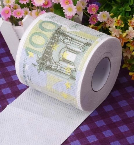 TOALETNÝ PAPIER 100 EURO XL PRE DLŽNÍKOV