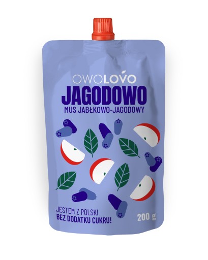 Owolovo Jablkovo-čučoriedková pena Jagodowo 200 g