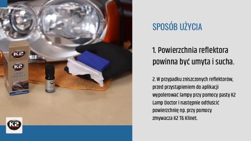 K2 LAMP PROTECT prípravok na ochranu svetlometov lampy 1478
