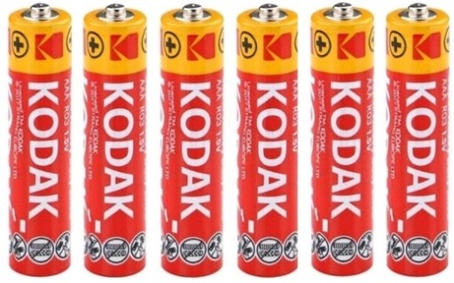 BATÉRIE KODAK AAA BATÉRIE S MALÝMI PRSTY R3 6 KS.